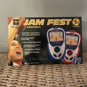 Jam Fest Excalibur Basketball Handheld Electronic Game 1 or 2 Player 2 Units EUC